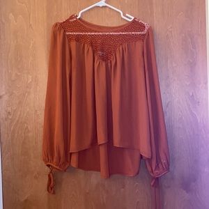 Burnt Orange Blouse